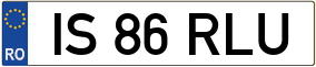 Truck License Plate